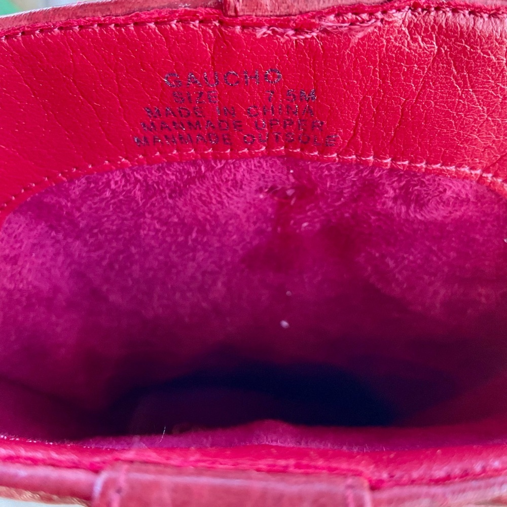 Vici Red Embroidered Heeled Boots - image 7